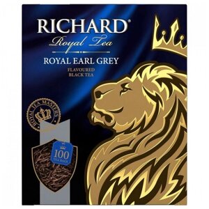 Чай черный Ричард роял эрл грей Richard Royal Earl Grey, с бергамотом, 6 шт по 100 пак