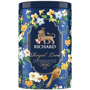 Чай черный Richard Royal Love листовой, апельсин, ваниль, 80 г, 1 пак.