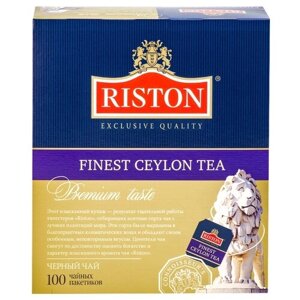 Чай черный Riston Finest Ceylon в пакетиках, 100 пак.