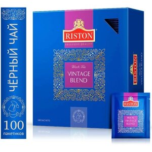 Чай черный Riston "Vintage Blend" в пакетиках, 100 шт по 2 г