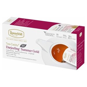Чай черный Ronnefeldt Darjeeling Summer gold в пакетиках для чайника, 20 пак.