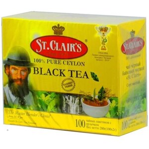 Чай черный ST. CLAIRS мелкий в пакетиках, 100 шт*2 г