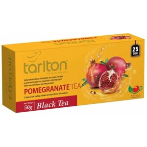 Чай черный Tarlton Pomegranate в пакетиках, 25 пак.