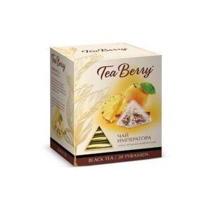 Чай черный TeaBerry Чай императора в пакетиках, айва, абрикос, 20 пак.