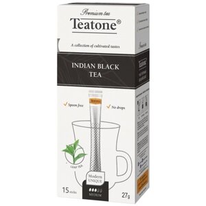 Чай черный Teatone Индийский в стиках, 27 г, 15 пак.