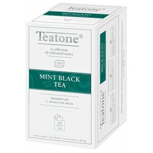 Чай черный Teatone Mint в пакетиках, 25 пак.