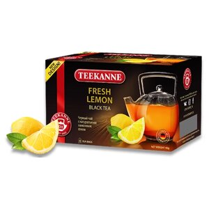 Чай черный Teekanne Fresh lemon в пакетиках, 20 пак.