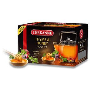 Чай черный Teekanne Thyme & honey в пакетиках, чабрец, мед, 20 пак.