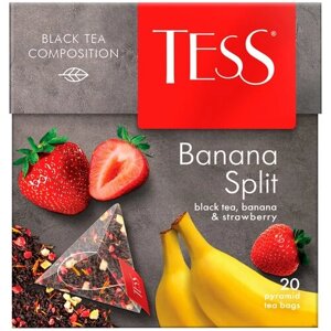 Чай черный Tess Banana Split в пирамидках 20 пак.