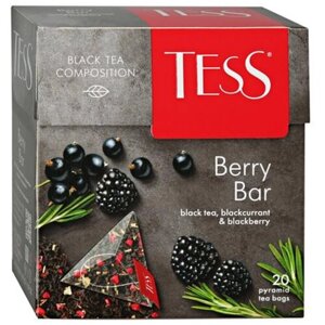 Чай черный Tess Berry Bar в пирамидках, 20 пак.