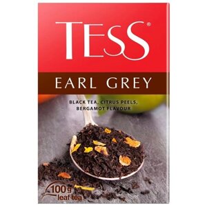 Чай черный Tess Earl Grey листовой, 100 г