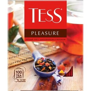 Чай черный Tess Pleasure в пакетиках, 100 пак.