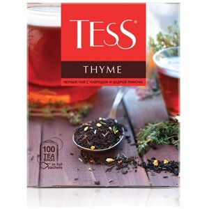 Чай черный Tess Thyme в пакетиках, 100 пак.