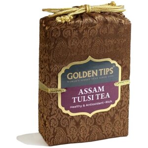 Чай чёрный ТМ "Голден Типс"Ассам с Тулси,100 гр.