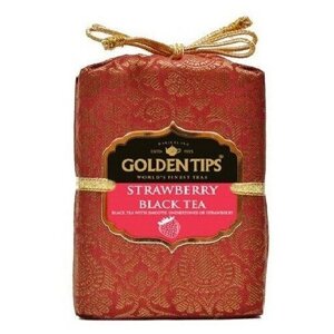 Чай чёрный ТМ "Голден Типс"Клубника, х/м, 100 гр.