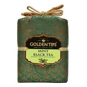 Чай чёрный ТМ "Голден Типс" Мешочек - Мята,100 гр.