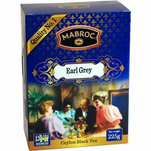 Чай чёрный ТМ "Маброк"Английское чаепитие, Эрл Грей, картон, 225 гр.
