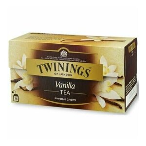 Чай черный Twinings Vanilla Tea "Ванильный" 25 пакетиков, 50 г (из Финляндии)