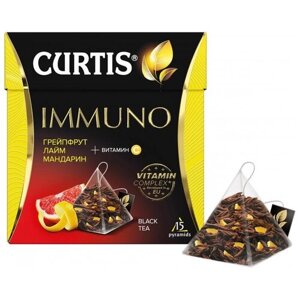 Чай Curtis черный Immuno, ароматизированный, средний лист, 15шт/уп