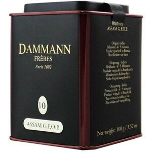 Чай Dammann Assam GFOP листовой черн, 100г ж/б 6755