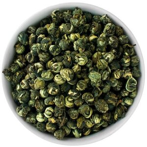 Чай элитный зеленый Люй Лун Чжу с ароматом жасмина (Зелёная жемчужина) 50 гр.