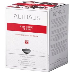 Чай фруктовый Althaus Red Fruit Flash в пирамидках, бузина, гибискус, 41.25 г, 1 пак.