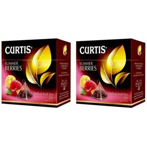 Чай фруктовый, "Curtis Summer Berries", в пирамидках, средний лист 20 пир - 2 штуки