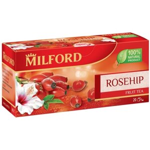 Чай фруктовый Milford Rosehip в пакетиках, 20 пак.