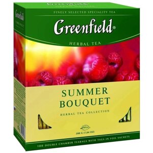 Чай Greenfield Самма Букет малина 2г х 100 пакетиков
