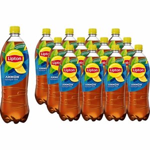 Чай холодный Lipton лимон, ПЭТ, 1л, 12шт/уп