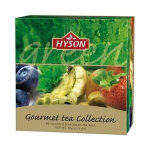 Чай Hyson Gurmet Tea Collection зеленый 60 пакетиков, 651950