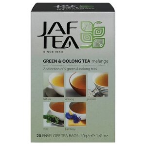 Чай Jaf Tea Silver collection Melange ассорти в пакетиках, бергамот, жасмин, 20 пак.