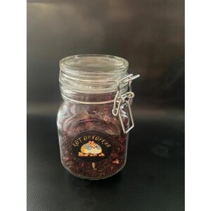Чай каркаде (гибискуса цветки), Египет. 150 грамм в бугельной банке, в подарок