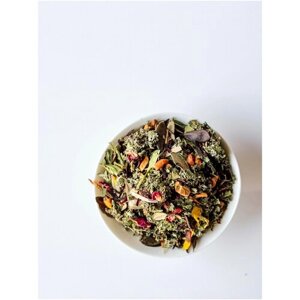Чай LENiNCHAi "Малина с мятой", фиточай листовой с добавками, 50 г
