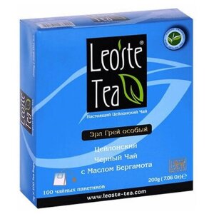 Чай Leoste Tea Victorian Blend 100 пакетиков с бергамотом