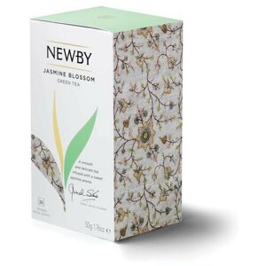 Чай Newby Цветок жасмина зеленый сжасмином 25 пакетиков