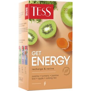 Чай оолонг Tess Get Energy в пакетиках, 20 пак.