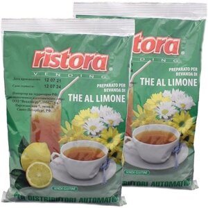 Чай растворимый Ristora с экстрактом лимона (2 пачки по 1кг.)