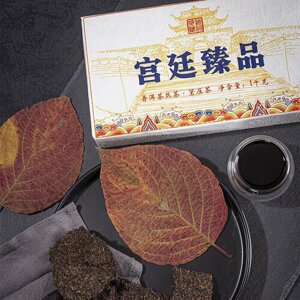 Чай Шу пуэр прессованный китайский черный / Гунтин Чжэньпинь 2019 / Gu Yi / Гу И / 1000 г
