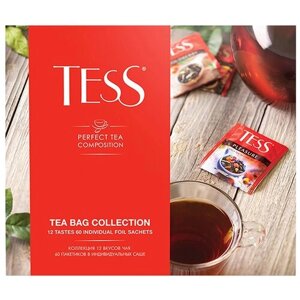 Чай Tess Tea bag collection ассорти в пакетиках подарочный набор, 60 пак.
