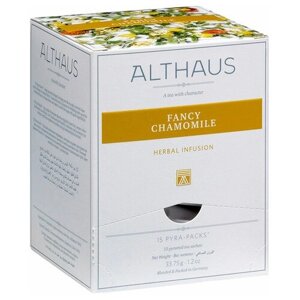 Чай травяной Althaus Fancy Chamomile в пирамидках, ромашка, вербена, 15 пак.
