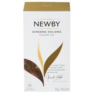Чай улун Newby Ginseng oolong в пакетиках, 25 пак.