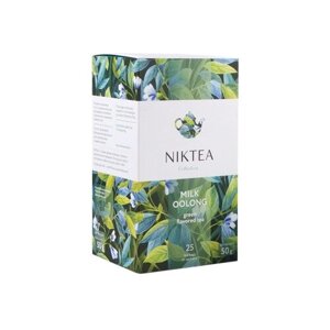 Чай улун Niktea Milk oolong в пакетиках, молоко, мед, 25 пак.