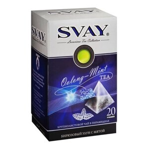 Чай улун Svay Oolong-mint в пирамидках, 20 пак.