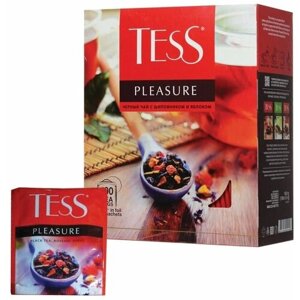 Чай в пакетиках черный Tess Pleasure, 2 шт по 25 пак.