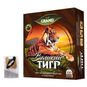 Чай Великий Тигр черный с ярл, 100пак 17800