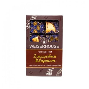 Чай Weiserhouse "Джазовый квартет", чёрный прессованный с добавками, плитка, 75 гр