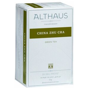 Чай зеленый Althaus Gunpowder Zhu Cha в пакетиках, 20 пак.