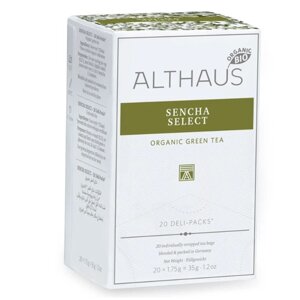 Чай зелёный Althaus Sencha Select, в пакетиках 20х1,75г.