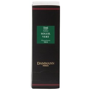 Чай зеленый ароматизированный "Дамман" в шелковых пакетах Soleil Vert/ Зеленый китайский апельсин, коробка 24 шт